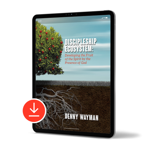 Discipleship Ecosystem Book Cover on a Tablet